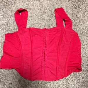 Vibrant Red Women's Crop Top